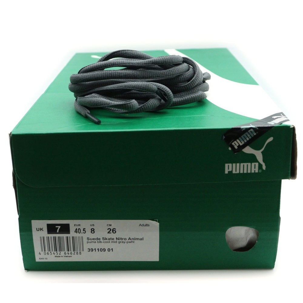 PUMA(プーマ) Suede Skate Nitro Animal スエード スケートニトロ アニマル ローカットスニーカー グレー US8/26cm 391109 01