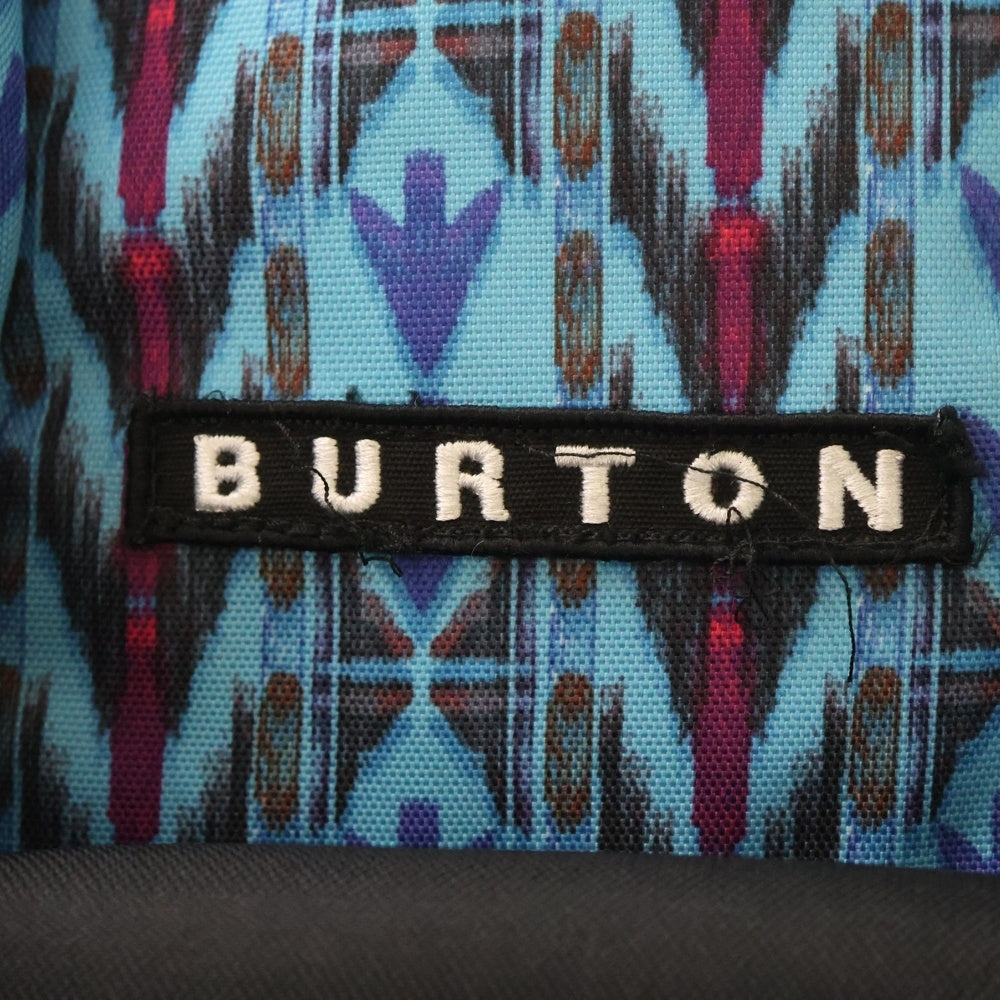 BURTON(バートン) 総柄 ロゴパッチ バックパック リュック ブルー/ブラック