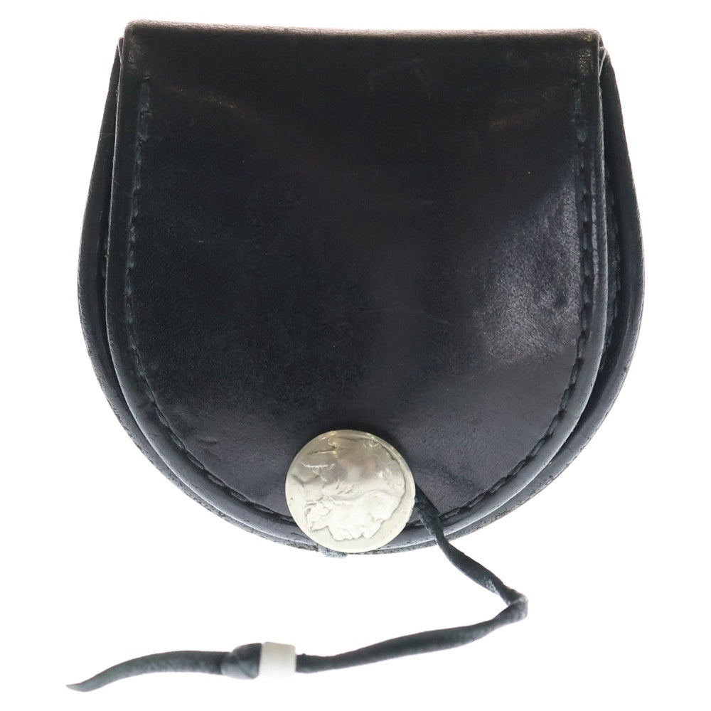 goro's(ゴローズ) レザー コインケース 丸型小銭入れ ブラック