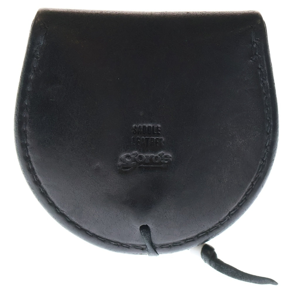 goro's(ゴローズ) レザー コインケース 丸型小銭入れ ブラック