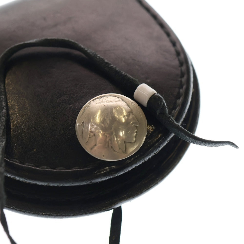 goro's(ゴローズ) レザー コインケース 丸型小銭入れ ブラック