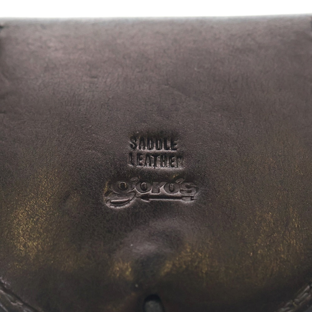 goro's(ゴローズ) レザー コインケース 丸型小銭入れ ブラック