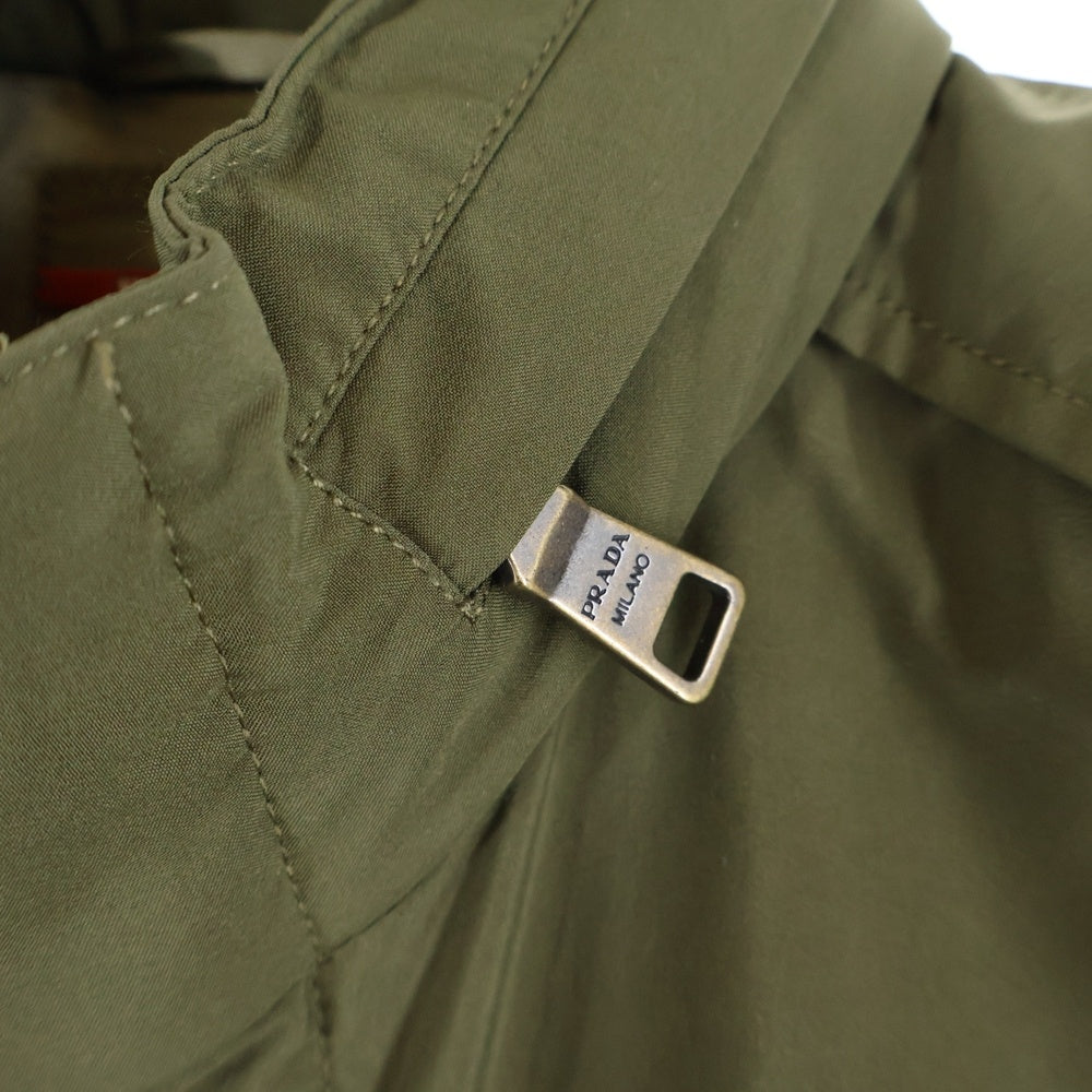 PRADA SPORT(プラダ スポーツ) ジップアップ マルチポケット ナイロンジャケット カーキ SGH434
