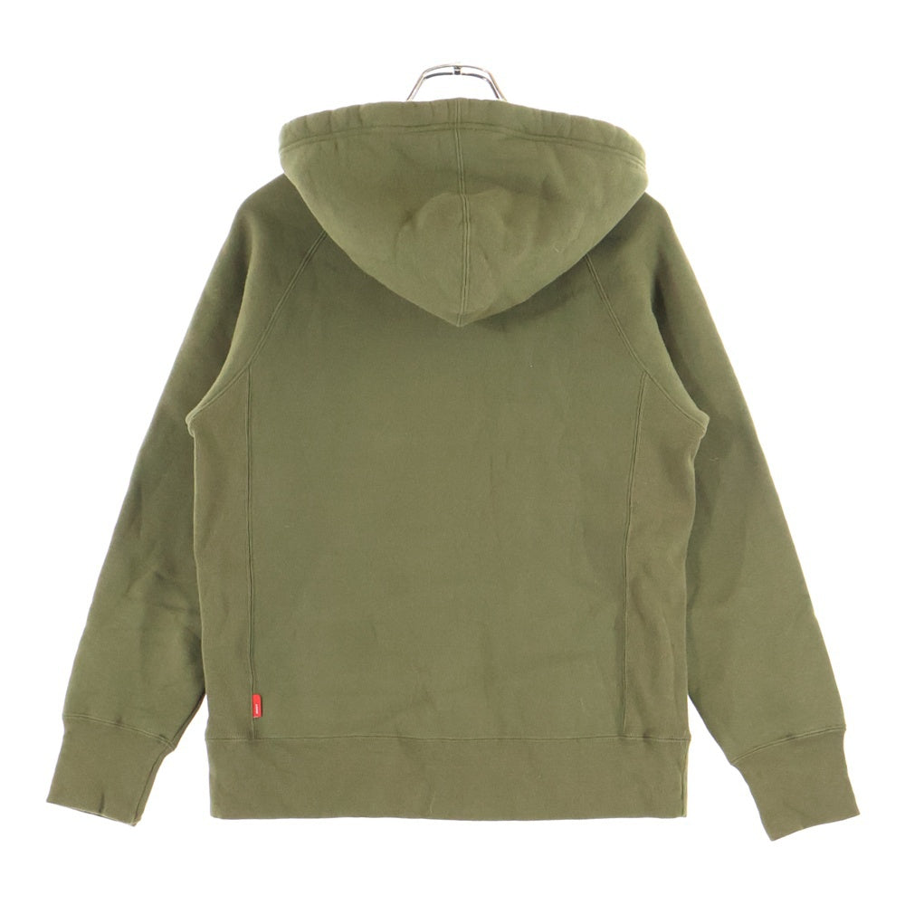 WTAPS(ダブルタップス) 16AW DESIGN HOODED フロントロゴプリント スウェットプルオーバーパーカー カーキ 162ATDT-CSM08