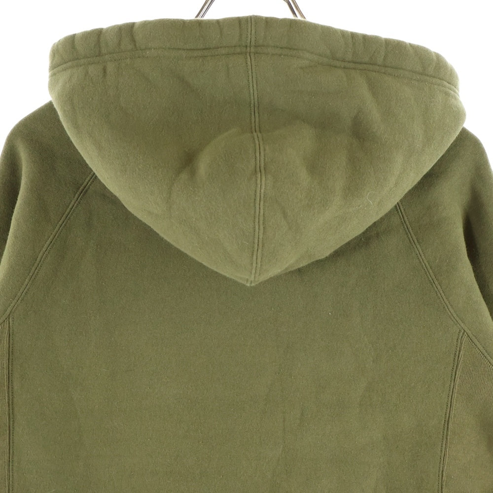 WTAPS(ダブルタップス) 16AW DESIGN HOODED フロントロゴプリント スウェットプルオーバーパーカー カーキ 162ATDT-CSM08