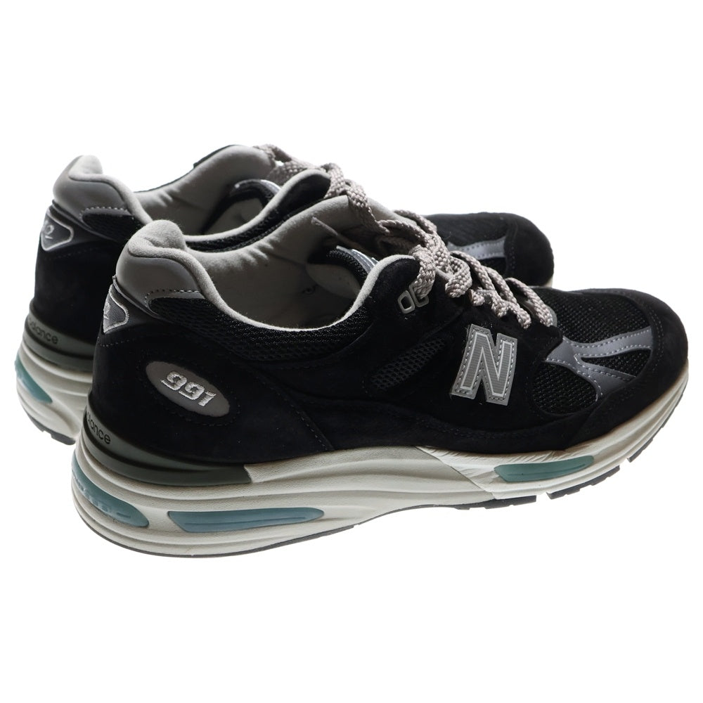New Balance(ニューバランス) U991BK2 スエード ローカットスニーカー ブラック US8/26cm