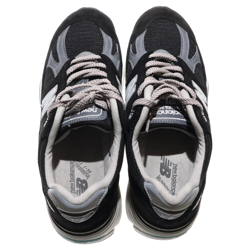 New Balance(ニューバランス) U991BK2 スエード ローカットスニーカー ブラック US8/26cm