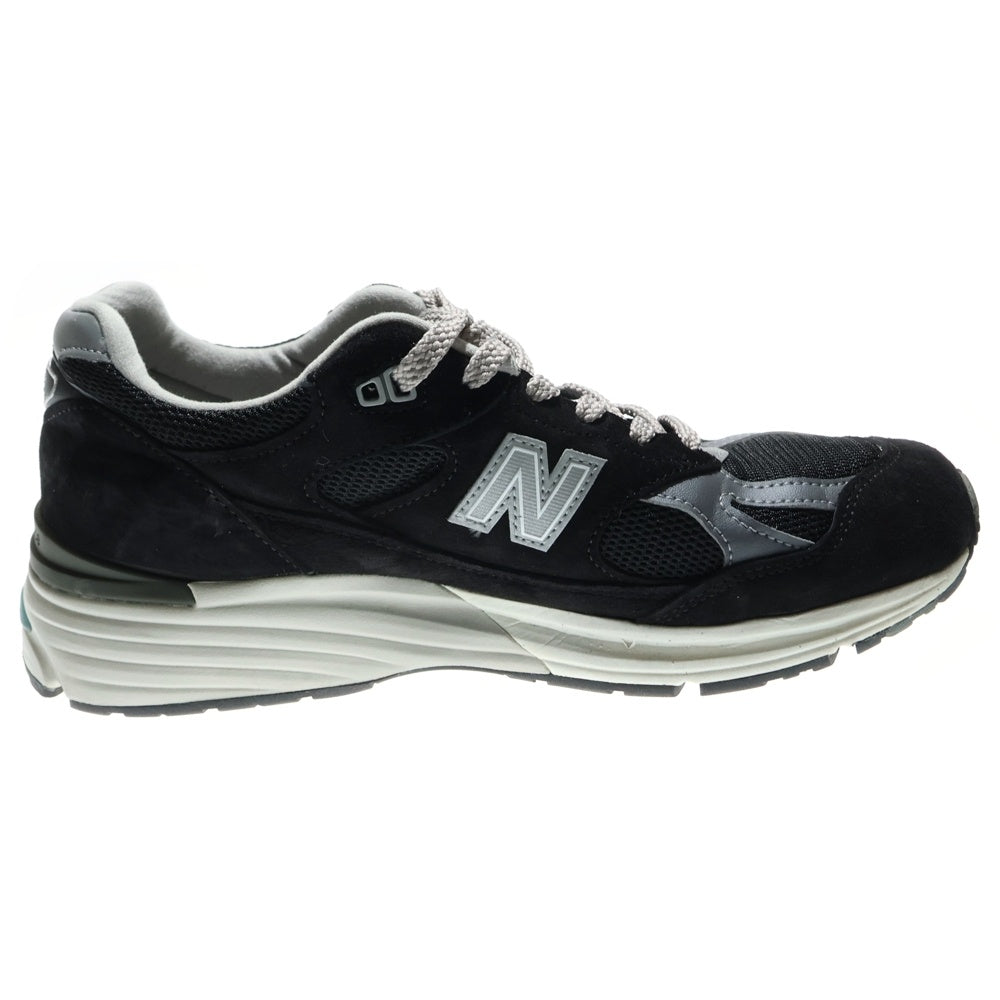 New Balance(ニューバランス) U991BK2 スエード ローカットスニーカー ブラック US8/26cm