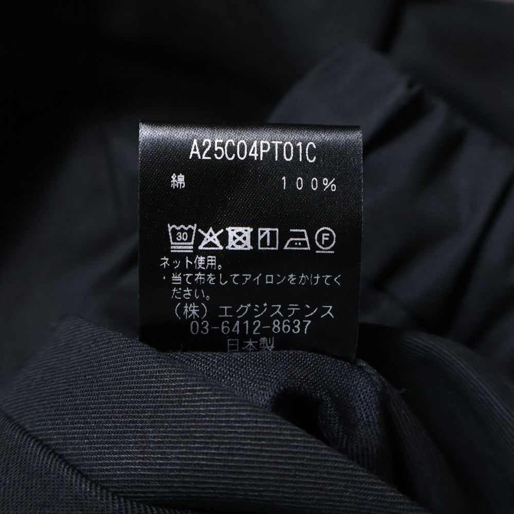 MARKAWARE(マーカウェア) 25AW ORGANIC COTTON GABARDINE FLAT TAPERED EASY TROUSERS オーガニックコットンギャバジン フラットテーパード イージートラウザーパンツ A25C04PT01C