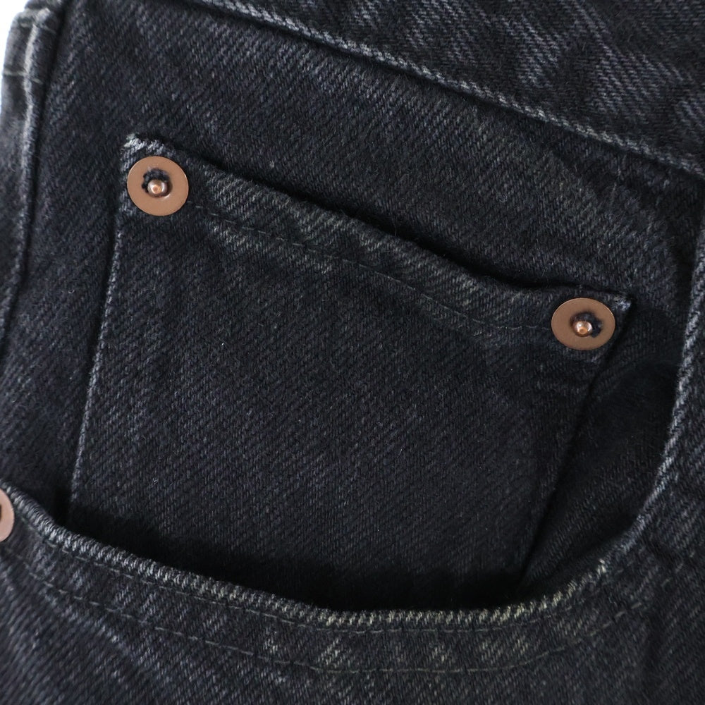 Stein(シュタイン) VINTAGE REPRODUCTION DENIM JEANS ヴィンテージプロダクション ボタンフライ ストレートデニムパンツ ブラック ST1231