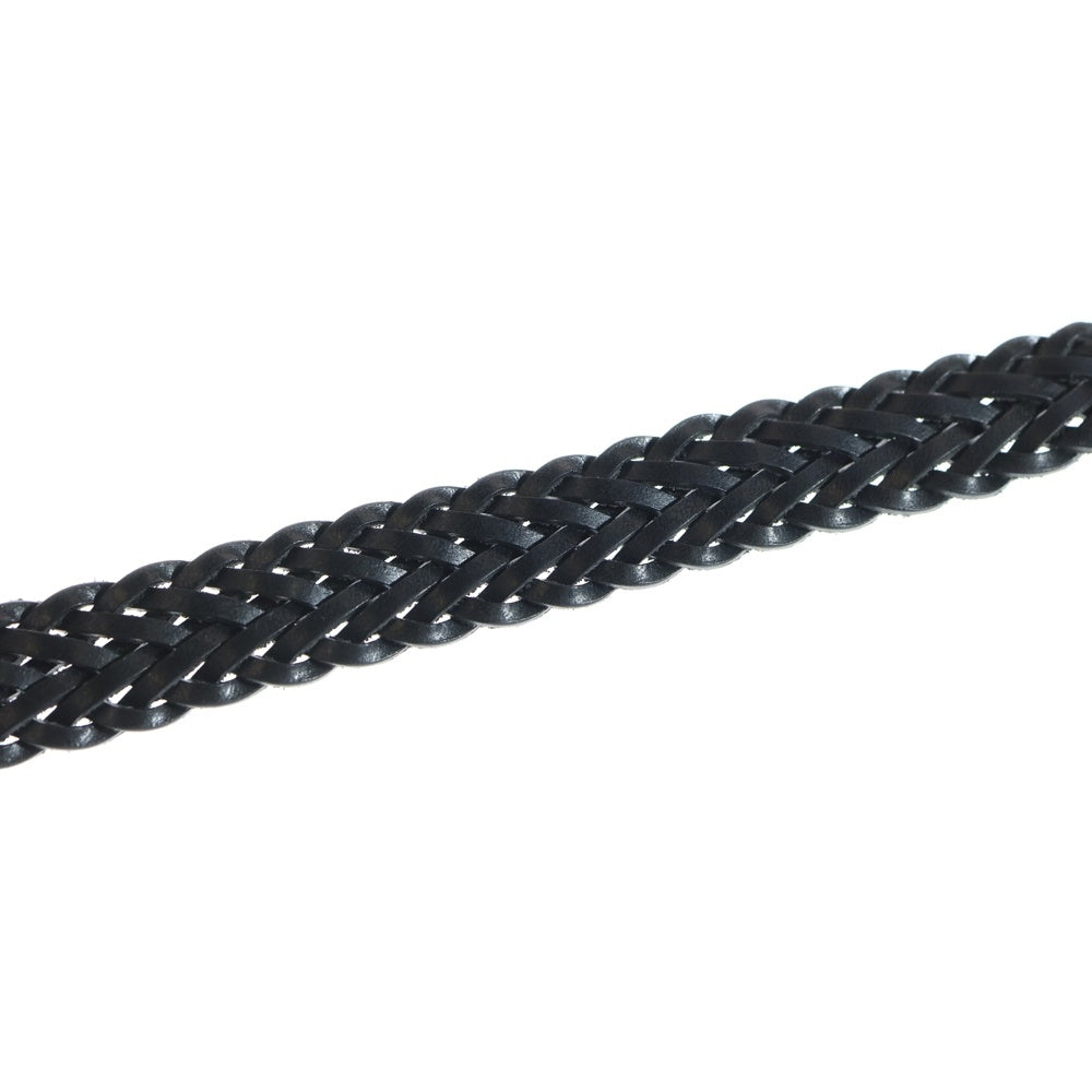 SLOWSLOW(スロウ) HERBIE MESH BELT ハービー 編み込み メッシュベルト ブラック/シルバー