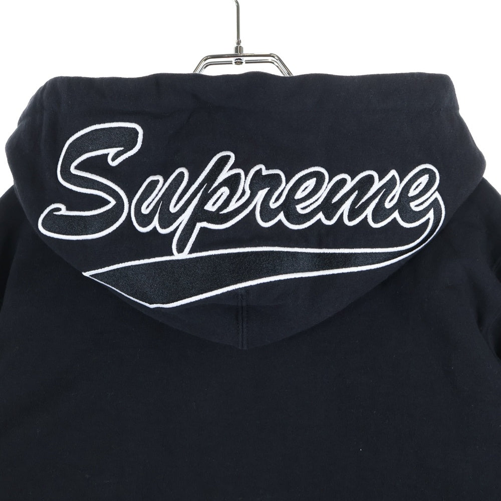 SUPREME(シュプリーム) 18AW Thermal Zip Up Sweatshirt 裏地サーマル ジップアップ スウェットシャツ フーディー パーカー ブラック