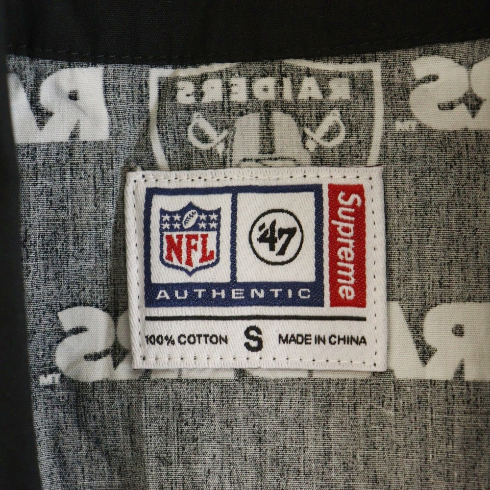 SUPREME(シュプリーム) 19SS ×Raiders S/S Shirt レイダース オープンカラー 半袖シャツ ブラック