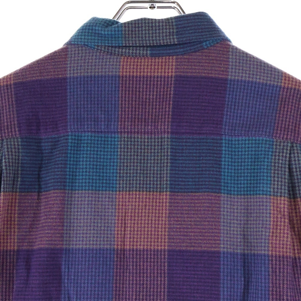 SUPREME(シュプリーム) 21AW Plaid Flannel Shirt プレイド フランネル 長袖シャツ パープル