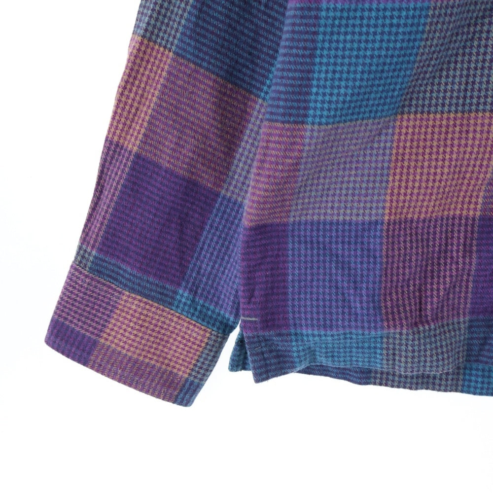 SUPREME(シュプリーム) 21AW Plaid Flannel Shirt プレイド フランネル 長袖シャツ パープル