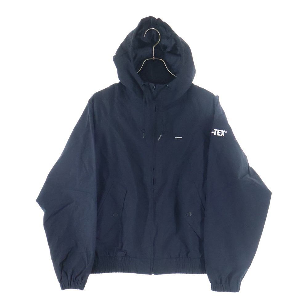 SUPREME(シュプリーム) 19SS GORE-TEX Hooded Harrington Jacket ゴアテックス フーデット ナイロン ジップアップ ハリントン ジャケット ブラック