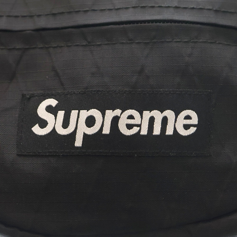 SUPREME(シュプリーム) 18AW Waist Bag ボックスロゴ キルティング ウエストバッグ クロスボディバッグ ショルダーバッグ ブラック