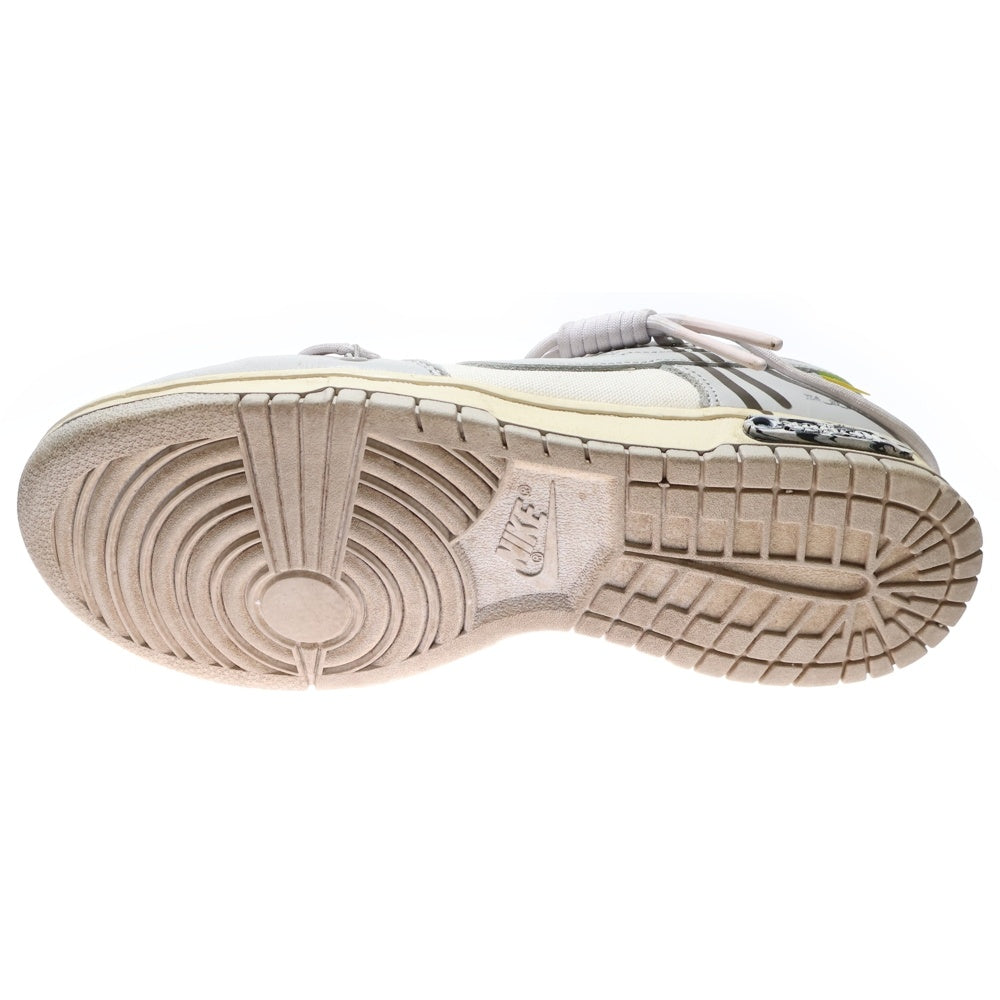 NIKE(ナイキ) ×OFF-WHITE DUNK LOW 1 OF 50 オフホワイト ダンク ローカットスニーカー グレー US8/26cm DM1602-123