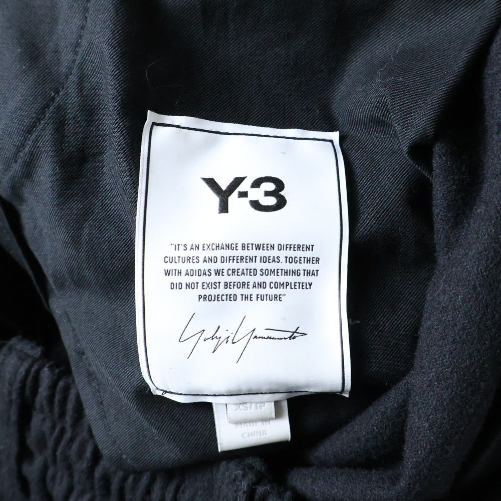 Y-3(ワイスリー) M CL WOOL FLANNEL CARGO PANT ウールフランネル カーゴ ジョガーパンツ ブラック HM9340