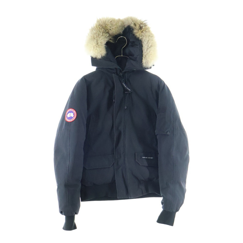CANADA GOOSE(カナダグース) CHILLIWACK BOMBER JACKET チリワック ファー付きフード ポリエステル ダウンジャケット ブラック 7950MA