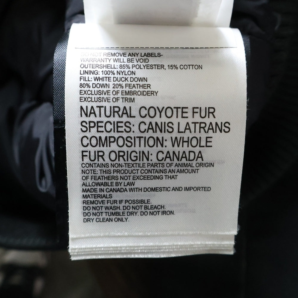 CANADA GOOSE(カナダグース) CHILLIWACK BOMBER JACKET チリワック ファー付きフード ポリエステル ダウンジャケット ブラック 7950MA