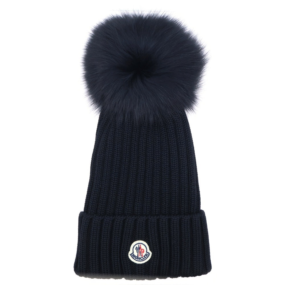 MONCLER(モンクレール) 21AW BERRETTO ウール ボンボン付き ニット帽