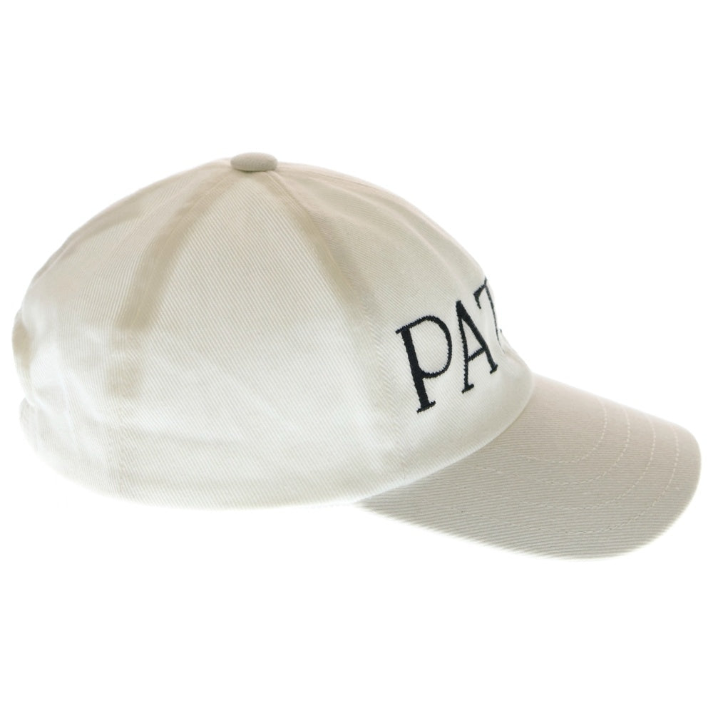 PATOU(パトゥー) 23SS ロゴ刺繍 ベースボールキャップ 帽子 ホワイト レディース 23S-AC040-0132
