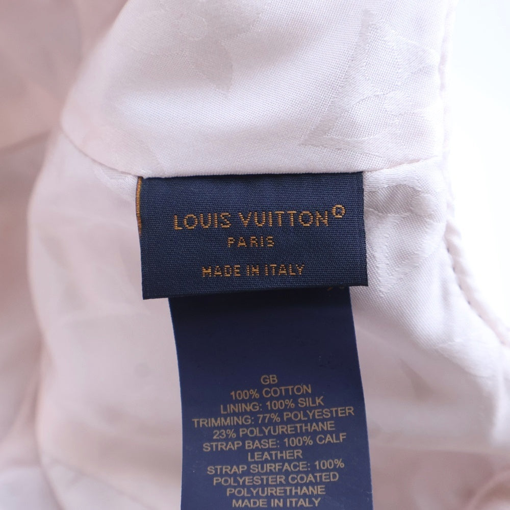 LOUIS VUITTON(ルイヴィトン) LVタッチ ロゴ刺繍 ベロア ベースボールキャップ 帽子 ピンク レディース M7790L AL3232