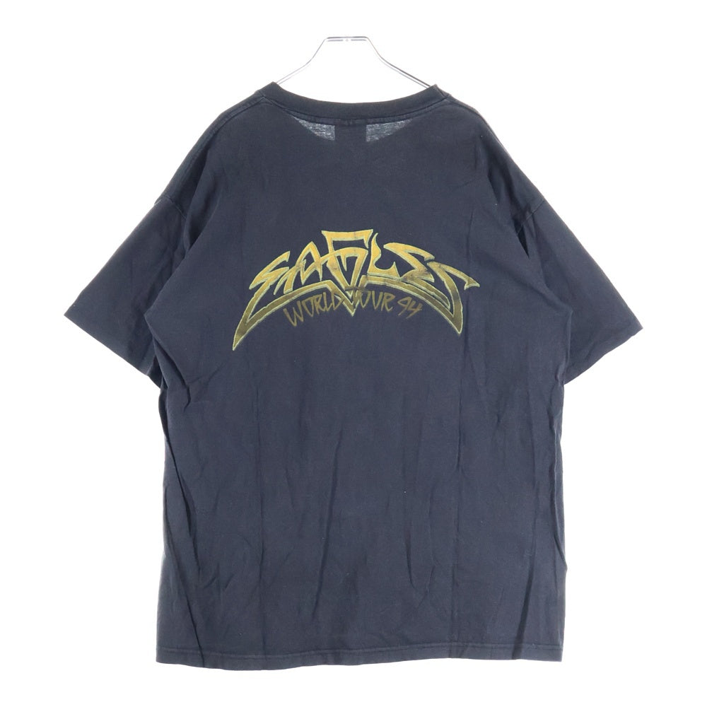 VINTAGE(ヴィンテージ) 90S VINTAGE EAGLES Hell Freezes Over ヴィンテージ イーグルス ヘル フリーゼズ オーヴァー 両面プリント クルーネック 半袖 Tシャツ カットソー ブラック