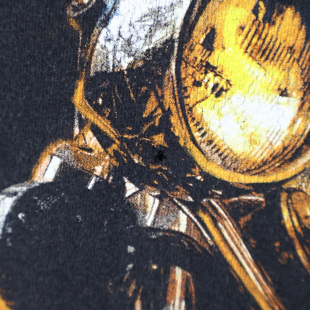 HARLEY DAVIDSON(ハーレーダビッドソン) 両面プリント クルーネック 半袖 Tシャツ カットソー ブラック