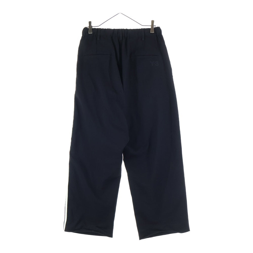 Y-3(ワイスリー) SP UN ST PNT 3S サイドライン ストレートレッグ ロングパンツ ブラック IA1657