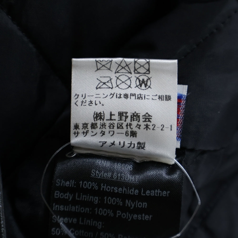 SCHOTT(ショット) 613UHT HORSEHIDE ONESTAR TALL ホースハイド ワンスター ダブルライダース レザージャケット ブラック 7416