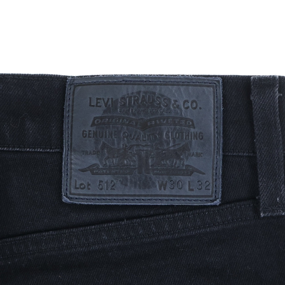 Levi's(リーバイス) 512 スリム テーパード デニムパンツ ブラック PC9-A5877-0002