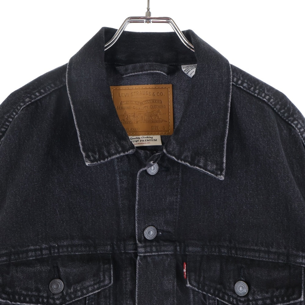 Levi's premium(リーバイスプレミアム) RELAXED FIT リラックス フィット オーバーサイズ デニム トラッカー ジャケット ブラック PC9-A5782-0000