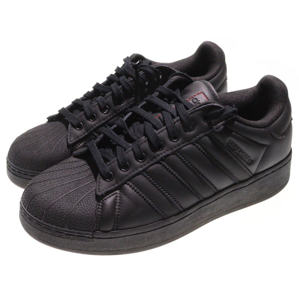 adidas(アディダス) ×atmos SUPERSTAR XLG アトモス スーパースター ローカットスニーカー ブラック US9/27cm IF6290