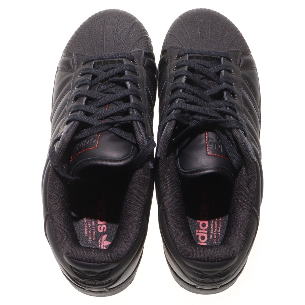 adidas(アディダス) ×atmos SUPERSTAR XLG アトモス スーパースター ローカットスニーカー ブラック US9/27cm IF6290