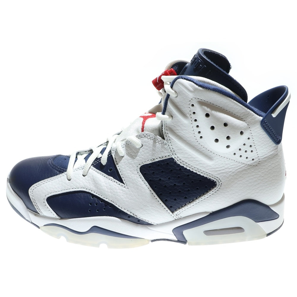 NIKE(ナイキ) AIR JORDAN 6 RETRO OLYMPIC エアジョーダン6 レトロ オリンピック ハイカットスニーカー ホワイト/ネイビー US9.5/27.5cm CT8529-164
