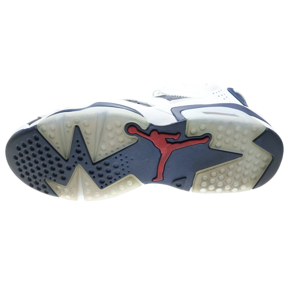 NIKE(ナイキ) AIR JORDAN 6 RETRO OLYMPIC エアジョーダン6 レトロ オリンピック ハイカットスニーカー ホワイト/ネイビー US9.5/27.5cm CT8529-164