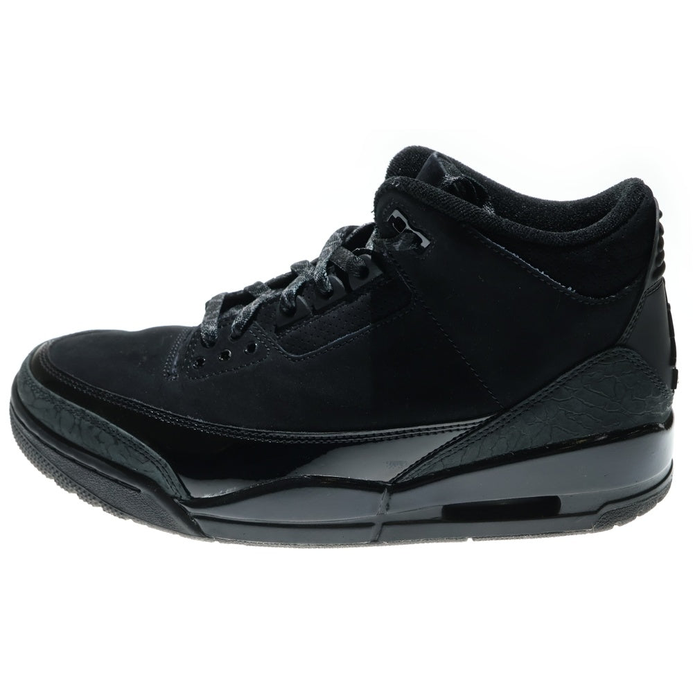 NIKE(ナイキ) AIR JORDAN 3 RETRO BLACK CAT エアジョーダン3 レトロ ブラックキャット ハイカットスニーカー ブラック US9.5/27.5cm CT8532-001