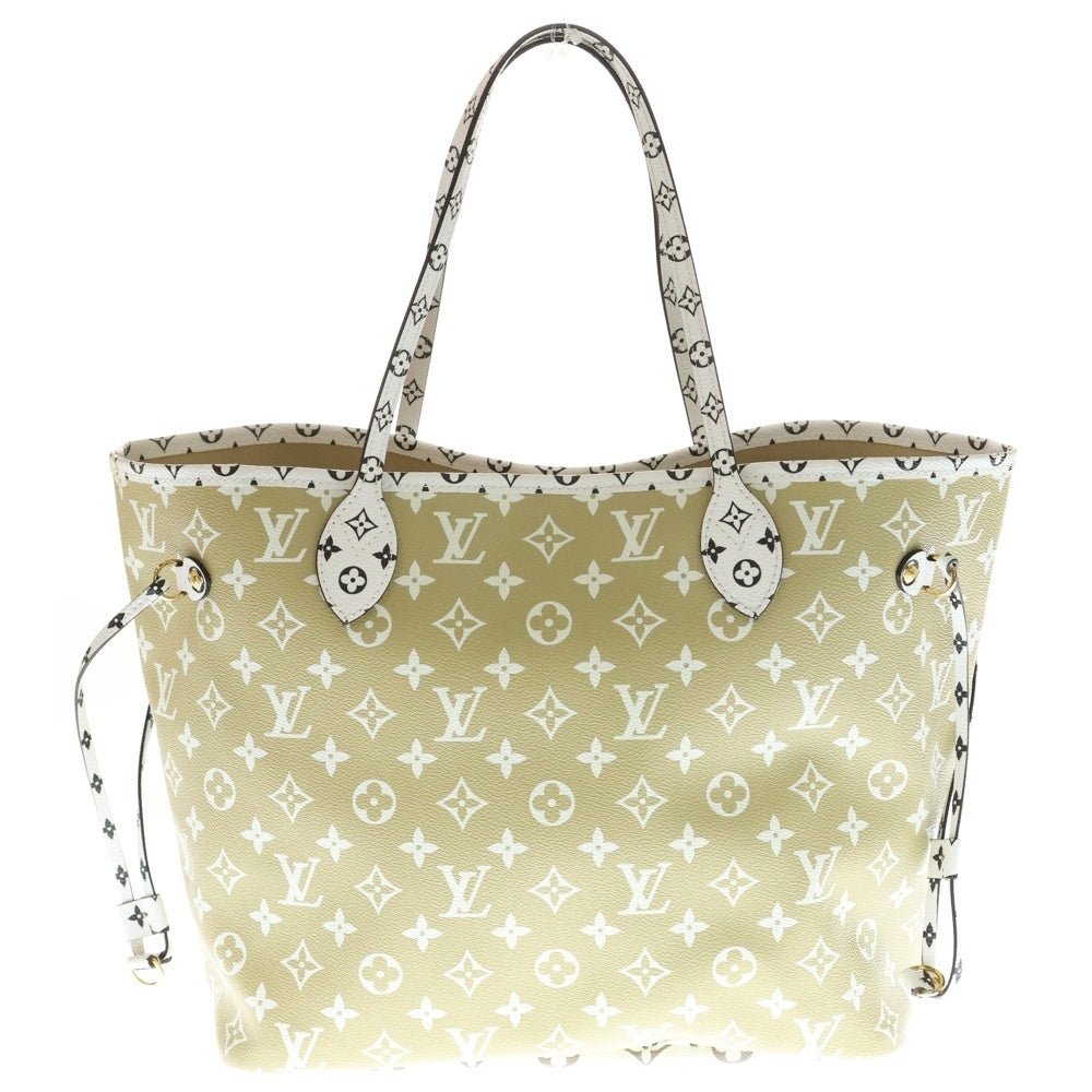 LOUIS VUITTON(ルイヴィトン) ネヴァーフル MM モノグラムジャイアント ポーチ付き トートバッグ グリーン/ホワイト M44568 RFID