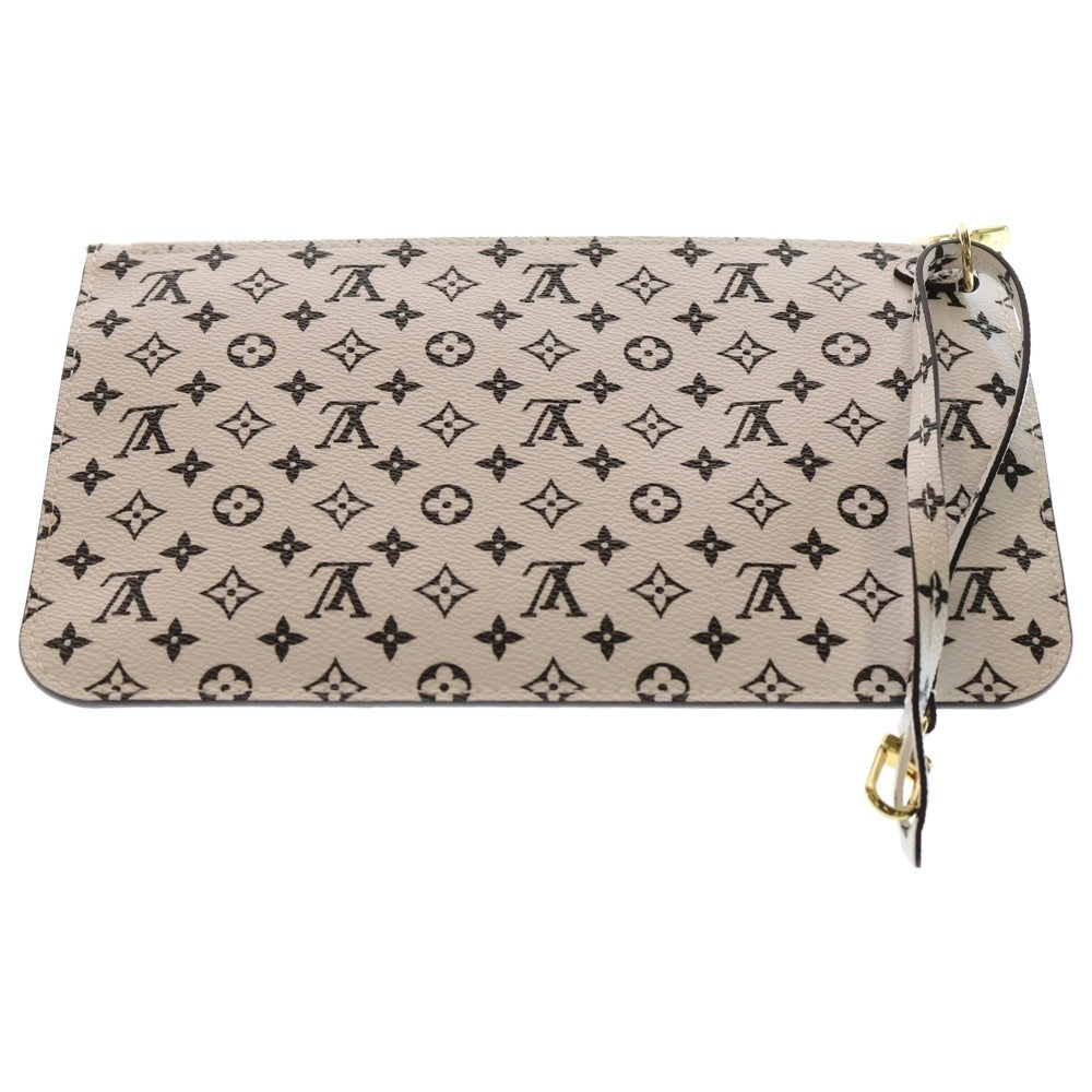 LOUIS VUITTON(ルイヴィトン) ネヴァーフル MM モノグラムジャイアント ポーチ付き トートバッグ グリーン/ホワイト M44568 RFID