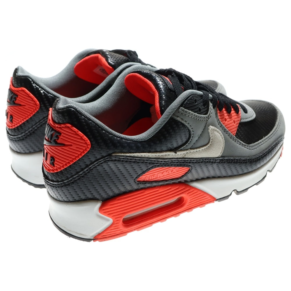 NIKE(ナイキ) AIR NMAX 90 PRM エアマックス ローカットスニーカー ブラック/オレンジ US8.5/26.5cm HM9432-001