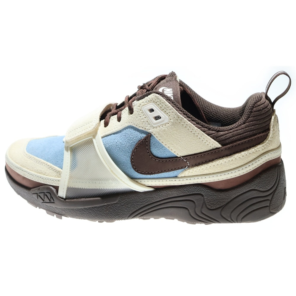 NIKE(ナイキ) ×TRAVIS SCOTT ZOOM FIELD JAXX トラヴィススコット ズーム フィールド ジャックス ローカットスニーカー ブラウン/ブルー US8.5/26.5cm HQ3072-400