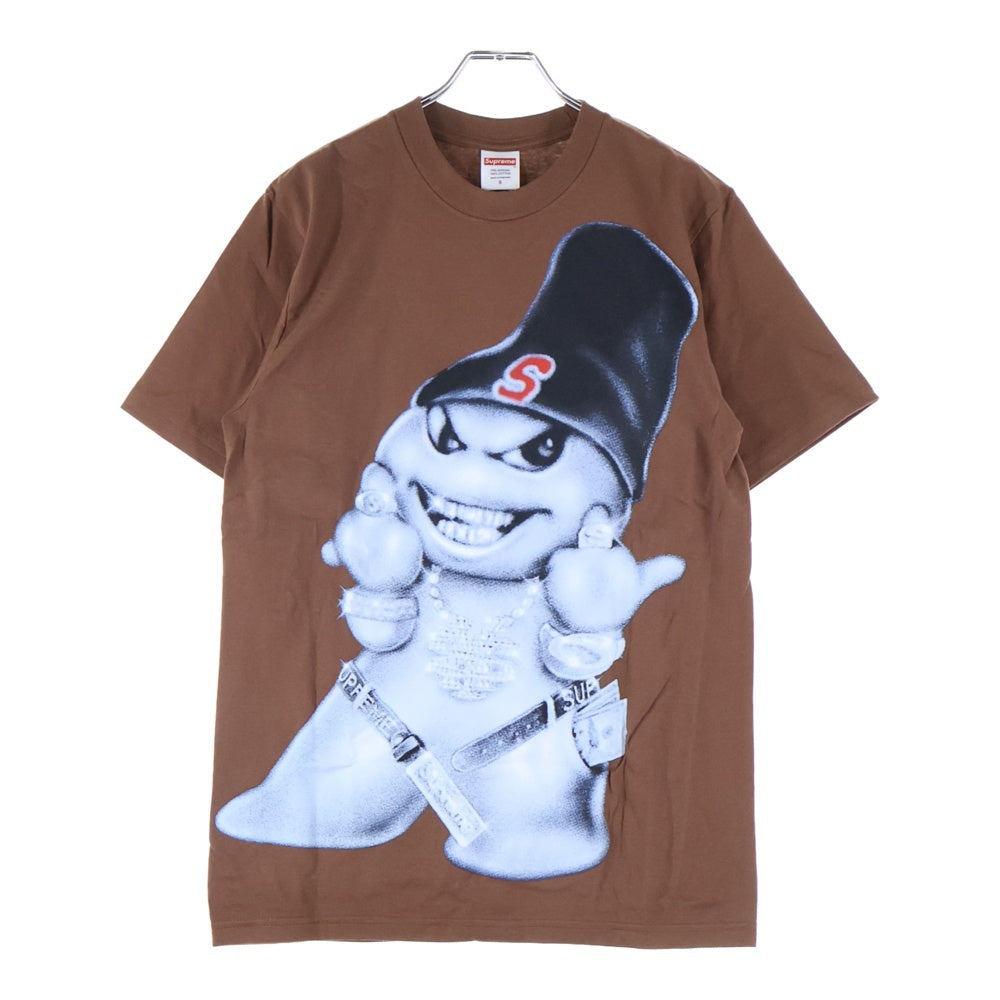 SUPREME(シュプリーム) 25AW Snowman Tee スノーマンプリント クルーネック半袖Tシャツ カットソー ブラウン