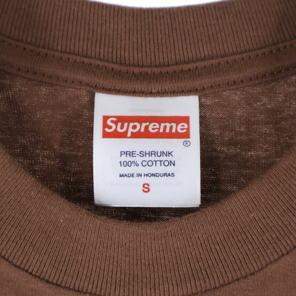SUPREME(シュプリーム) 25AW Snowman Tee スノーマンプリント クルーネック半袖Tシャツ カットソー ブラウン