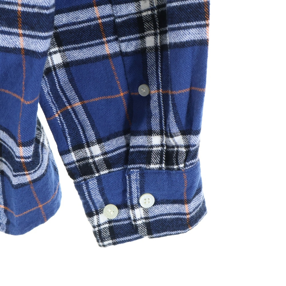 Palace Skateboards(パレススケートボーズ) 24SS LUMBER YAK SHIRT バックロゴエンブロイダリー 長袖チェックシャツ ブルー