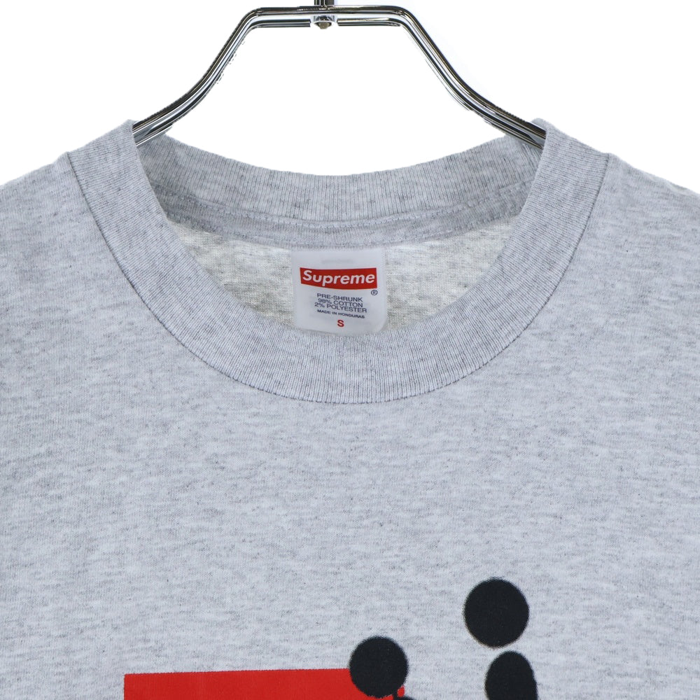 SUPREME(シュプリーム) 25AW Stick Tee フロントロゴ スティック クルーネック半袖Tシャツ カットソー グレー