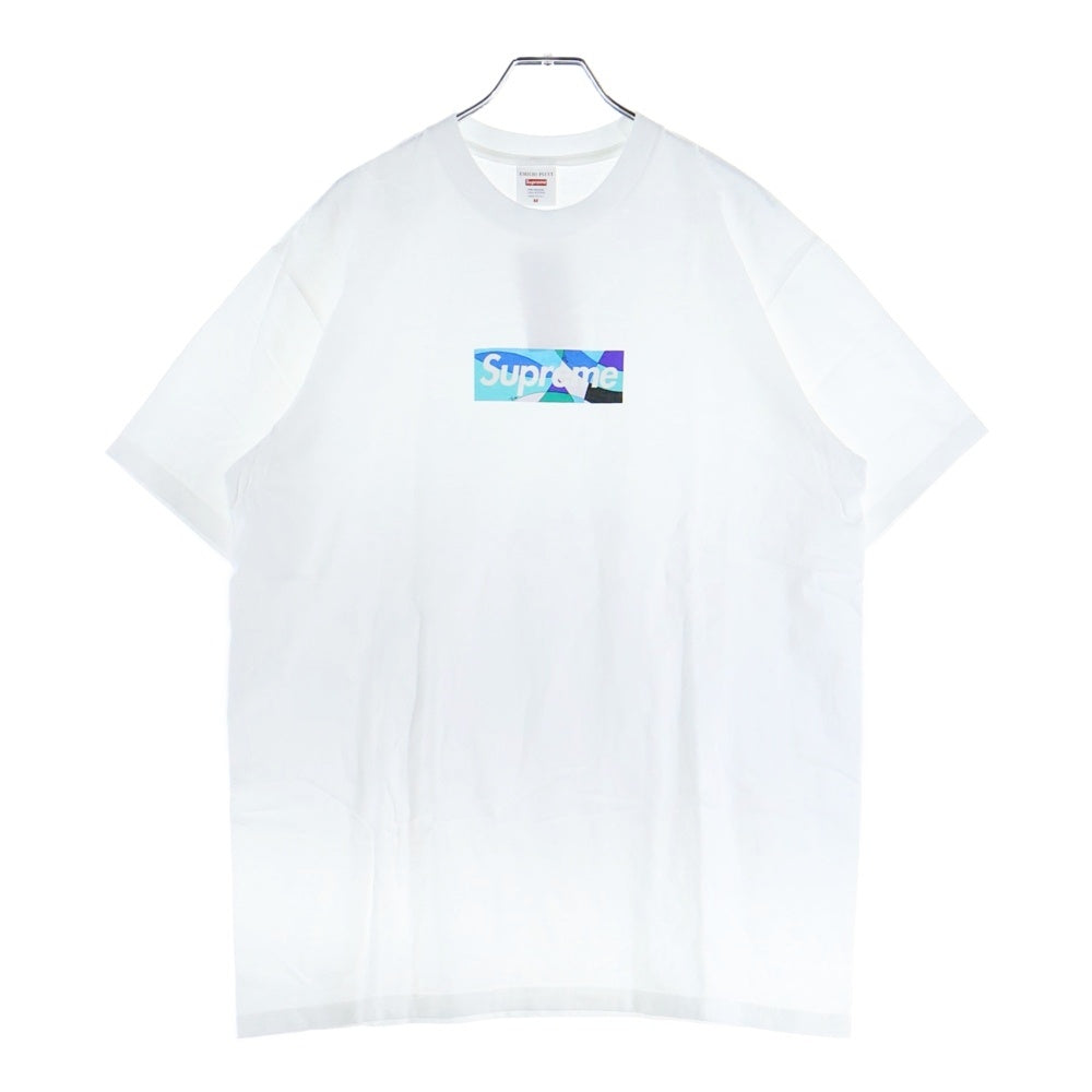 SUPREME(シュプリーム) 21SS×Emilio Pucci Box Logo Tee エミリオプッチ ボックスロゴプリント クルーネック半袖Tシャツ カットソー ホワイト