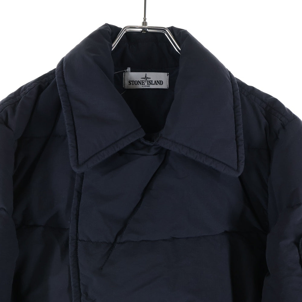 STONE ISLAND(ストーンアイランド) 13AW COTTON NYLON RIPSTOP DOWN JACKET コットンナイロン リップストップ 中綿ダウンジャケット ブラック 591542028