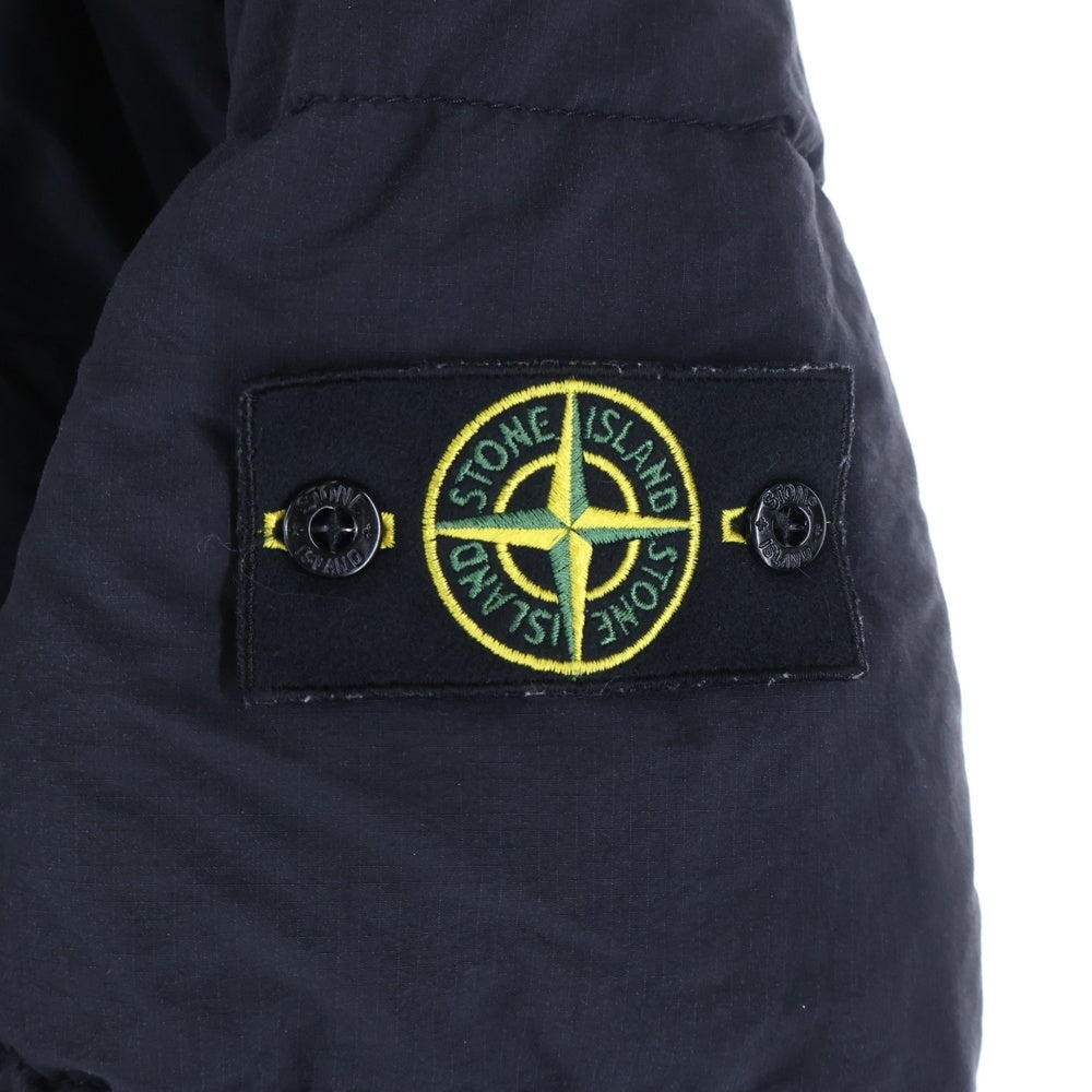 STONE ISLAND(ストーンアイランド) 13AW COTTON NYLON RIPSTOP DOWN JACKET コットンナイロン リップストップ 中綿ダウンジャケット ブラック 591542028